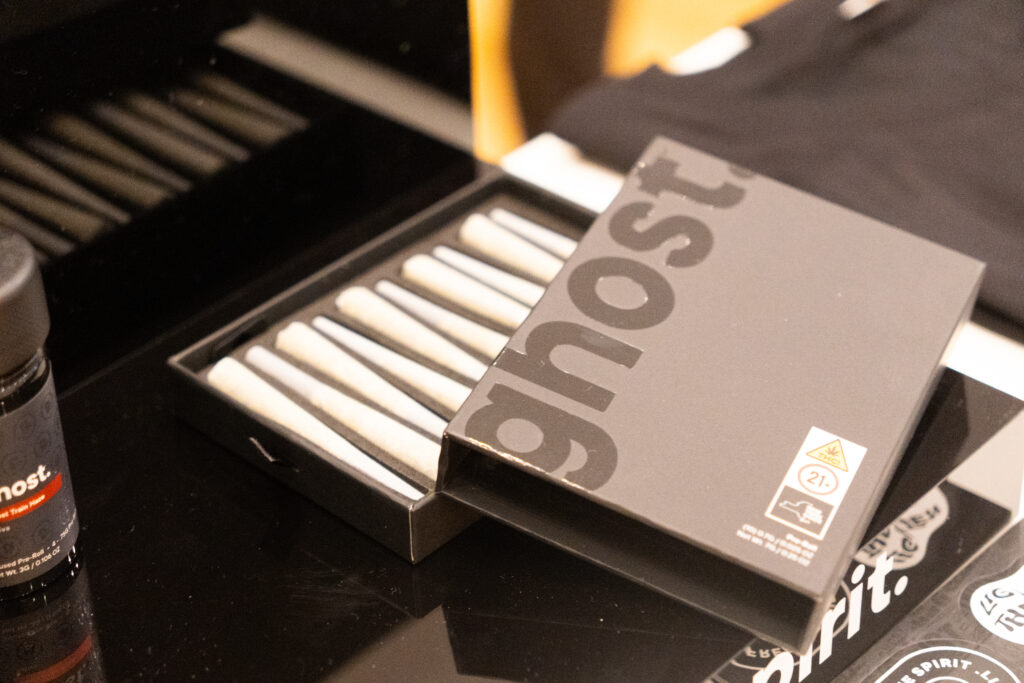 Ghost 10-pack non-infused pre-rolls made with New York indoor flower, available at Cannavita.
