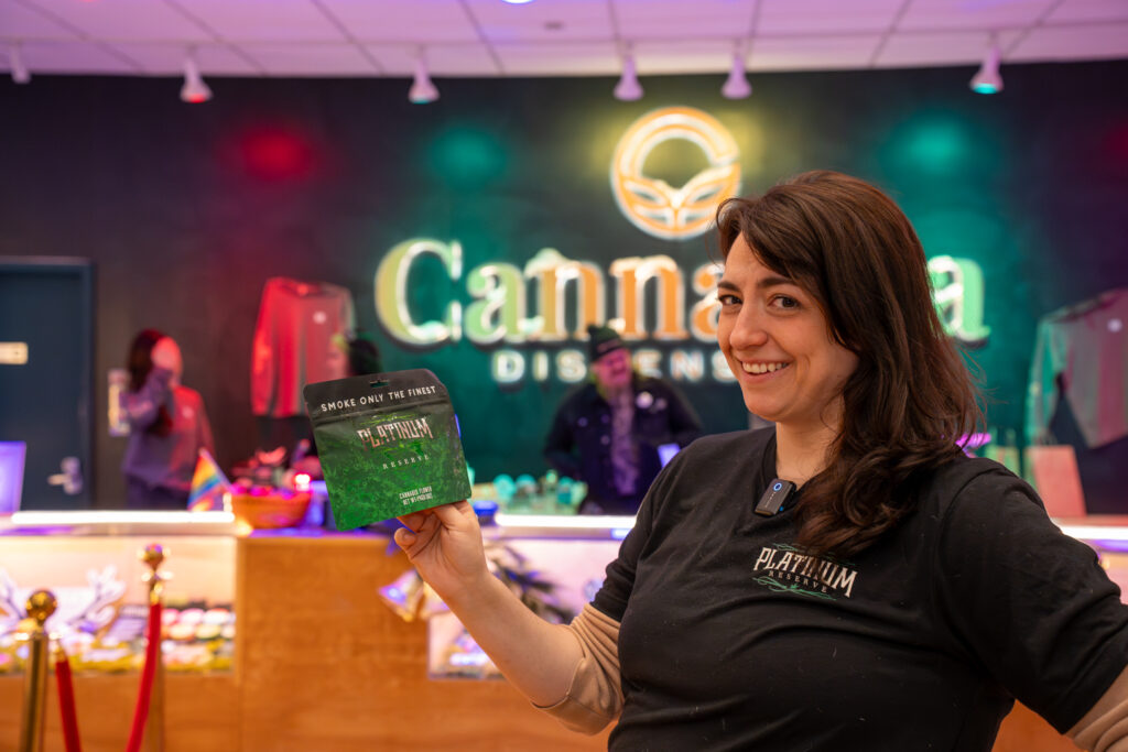 rep from a cannabis brand at cannavita