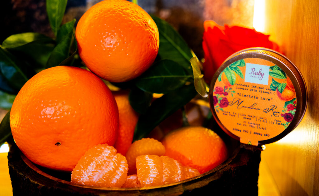 gummies by ruby farms with oranges and tangerines